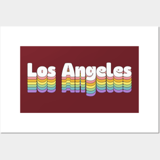 Los Angeles // Retro Typography Design Posters and Art